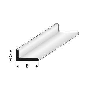 Úhelník bílý 2,5x5,0 mm