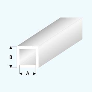 Jekl čtvercový bílý 4,0x3,0 mm