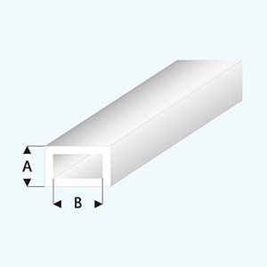 Jekl obdélníkový bílý 4,0x2,0 mm