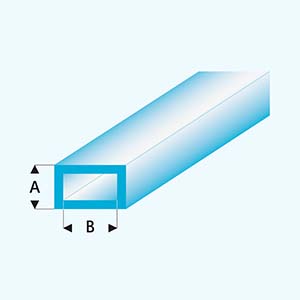 Jekl obdélníkový modrý 6,0x3,0 mm