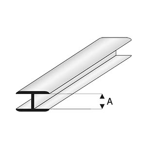 Spojovací profil plochý bílý 2,0 mm