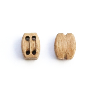 Kladka dvojitá 3 mm, tmavá, realistická