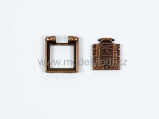 Rám dělové střílny s poklopem 10x10 mm